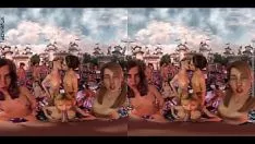 Jouer 3d vr un domaine d'adolescents