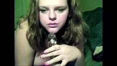 Play Dildos imitative bj and titti fuck