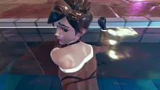 Reproduzir Tracer de overwatch poolfuck em doggystyle e pose de missionário debaixo d'água sexo quente animação 3d pornô