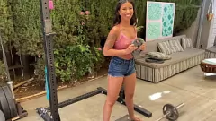 Odtwórz Ebony Pornstar Ameena Green's Intensywne spotkanie hardcore