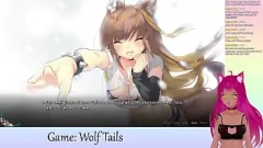 Play Watch as VTuber LewdNeko indulges in a steamy lesbian hentai adventure in Wolf Tails Part 1, featuring cute anime toons and yuri action from a popular visual novel