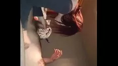 Reproducir Kim andrejewski consigue que el gatito se ocupe de su devoto